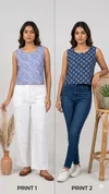 K 812 Vol 2 By Naisha Cotton Printed Reversible Ladies Crop Tops